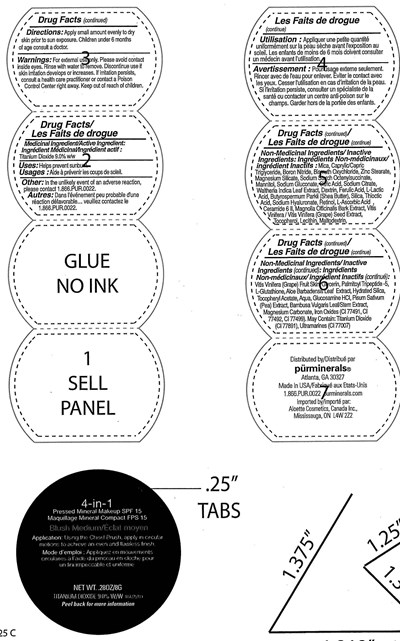 Image Of Label (4 In 1  Pressed Mineral Spf 15 Blush Medium)